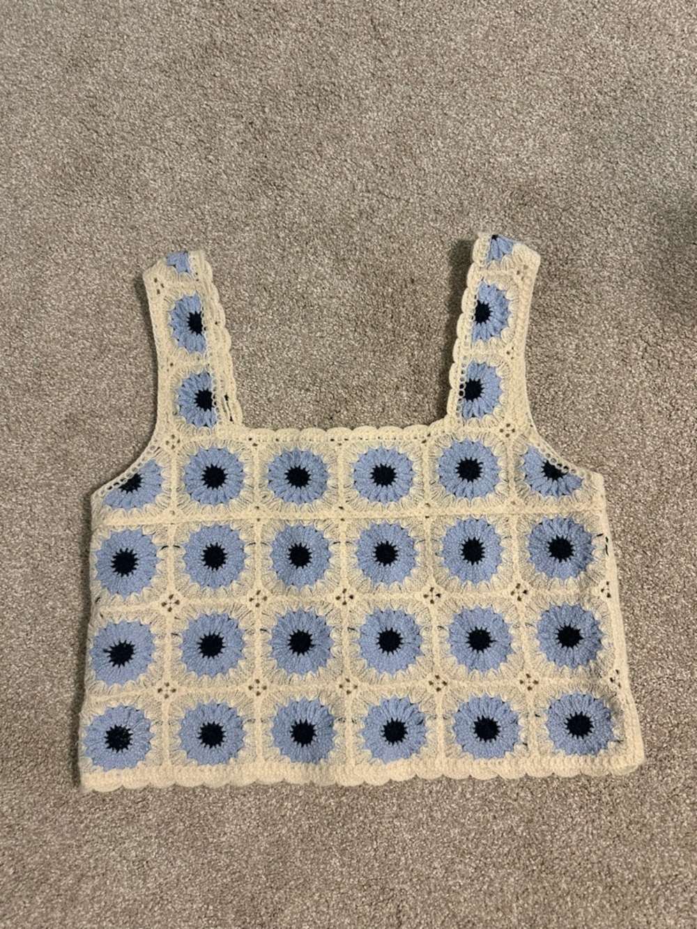 Crochet Boxy Crop Top